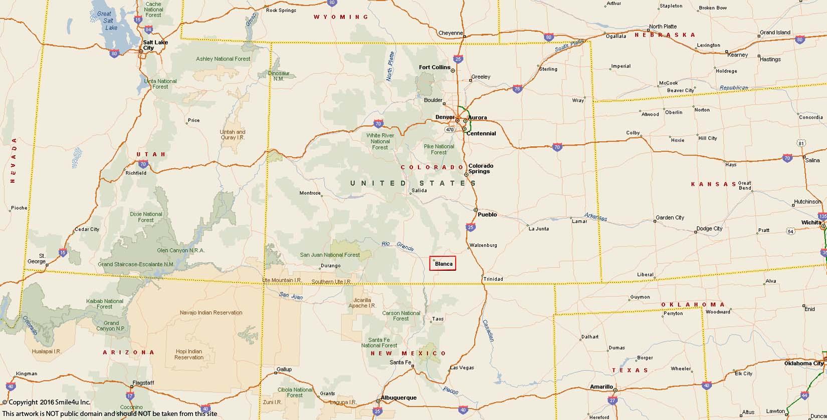 5 acres land in Blanca Colorado